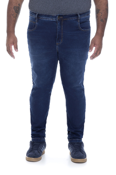 Calça Jeans Skinny Masculina Plus Size BlueTwo