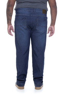 Calça Jeans Masculina Slim Plus Size Blue Three na internet