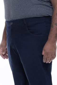 Calça Jeans Masculina Slim Plus Size Navy Blue - comprar online