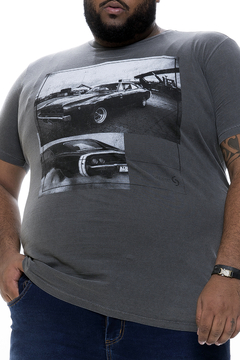 Camiseta Masculina Plus Size Estampada Caranga na internet