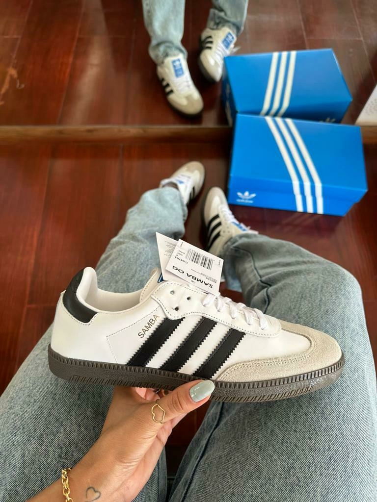 Tênis couro best sale adidas originals samba