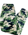 PANTALON POLAR SOFT ESTAMPADO MILITAR VERDE NUEVO