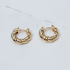 Brinco argola antialérgica dourada ou prateada banhado a Ouro 18k ou Ródio Branco Onta - loja online