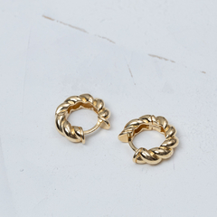 Brinco argola antialérgica dourada ou prateada banhado a Ouro 18k ou Ródio Branco Onta