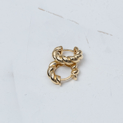 Brinco argola antialérgica dourada ou prateada banhado a Ouro 18k ou Ródio Branco Onta - comprar online