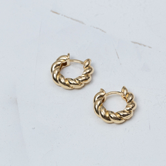 Brinco argola antialérgica dourada ou prateada banhado a Ouro 18k ou Ródio Branco Onta