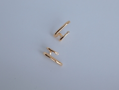 Ear Hook dourada banhada a Ouro 18k Gait - loja online