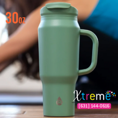 Taza de viaje con lavabo de acero inoxidable TAL con pajita de silicona, 30 oz - comprar en línea