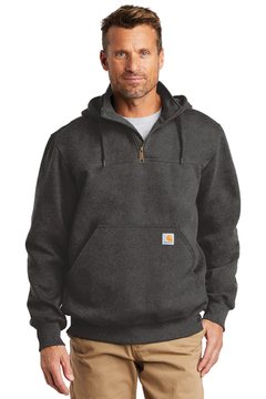 Heavyweight Hooded Zip Mock Sweatshirt