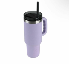 Taza de vacío de acero inoxidable, taza térmica de 40 oz con aislamiento en frío, taza de café, taza térmica compacta y ligera morada. en internet