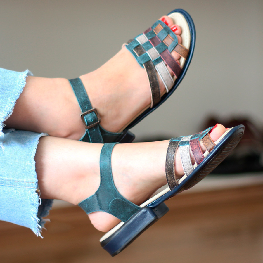 Sandalia baixa confortavel clearance