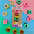 Borracha Donuts Holic Fofurices c/4 - Tris