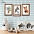 Kit Animalzinhos Madeira - 3 Placas Decorativas