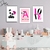 Kit Panda Menina - 3 Placas Decorativas