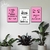 Kit Designer de Sobrancelhas Rosa - 3 Placas Decorativas