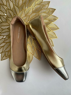 Sapatilha Bicolor (Dourado e Prata) - comprar online