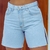 Bermuda Jeans Clássica com Barra Fio e Fenda - comprar online