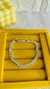 Pulseira oval zirconia cravejada