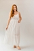 Vestido longo de lese branco - comprar online