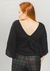 Blusa deboarah manga 3/4 preto - comprar online