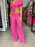 Pantalona pink com bolso frontal - loja online