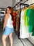 Short juliana azul bebe em renda com fios dourados - comprar online