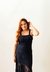 SAIA MIDI PLUS SIZE EM RENDA AZUL MARINHO TAM 46