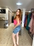 Cropped luiza com zípper na lateral pink - loja online