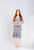 Saia mid com babado plus size ref orquídea - comprar online