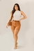 Short caramelo com cinto - loja online