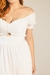 vestido longo com vazado frontal branco tam u - comprar online