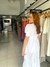 Vestido longo grace com botoês frontais branco - comprar online