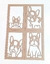 KIT 4 QUADROS CACHORRO 88x32CM