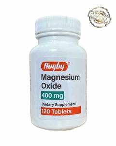 Oxido De Magnesio - 400mg - 120 Capsulas - Rugby -