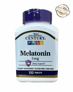 Melatonina 5MG - 21st Century - 100 Comprimidos