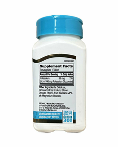 Gluconato De Potasio - 595 Mg - 100 Capsulas - 21st Century - comprar online