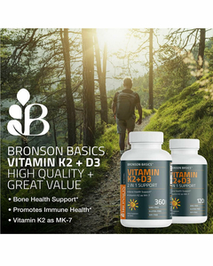 VITAMINA K2+D3 - BRONSON - 90MCG/5000IU - 120 CAPSULAS - - VIDACARDEL