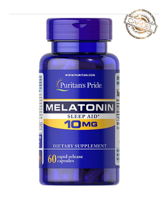 MELATONINA - PURITAN'S PRIDE - 10 MG - 60 CAPSULAS DE ACCIÓN RAPIDA