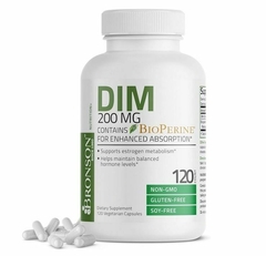 DIM - DIINDOLILMETANO - 200 MG - BRONSON - 120 CAPSULAS -