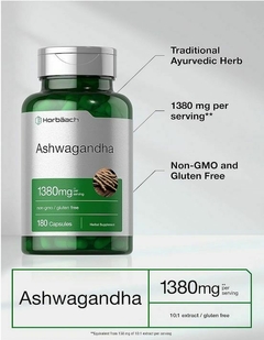 ASHWAGANDHA - HORBÄACH - 1380 MG - 180 CAPSULAS - en internet