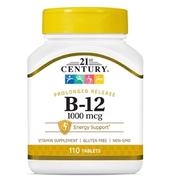 B-12 - 21st Century - 1000 MCG - 110 Capsulas