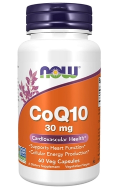 CoQ10 - Now Supplements - 30 MG - 60 CAPSULAS