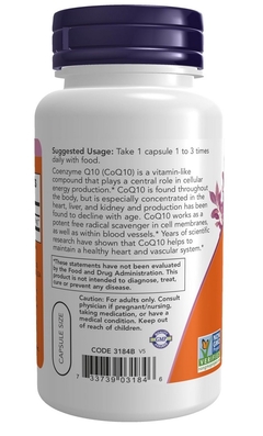 CoQ10 - Now Supplements - 30 MG - 60 CAPSULAS en internet