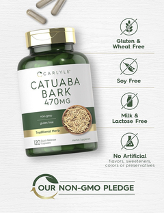 CORTEZA DE CATUABA - 470 MG - CARLYLE - 120 CAPSULAS - VIDACARDEL