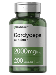 HONGO CORDYCEPS - 2000 MG - HORBAACH - 200 CAPSULAS