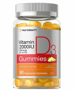 Vitamina D3 Gummies 2000 IU - Horbaach - 90 Gummies