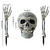 Calavera Esqueleto para adorno de Halloween 5 piezas - comprar en línea