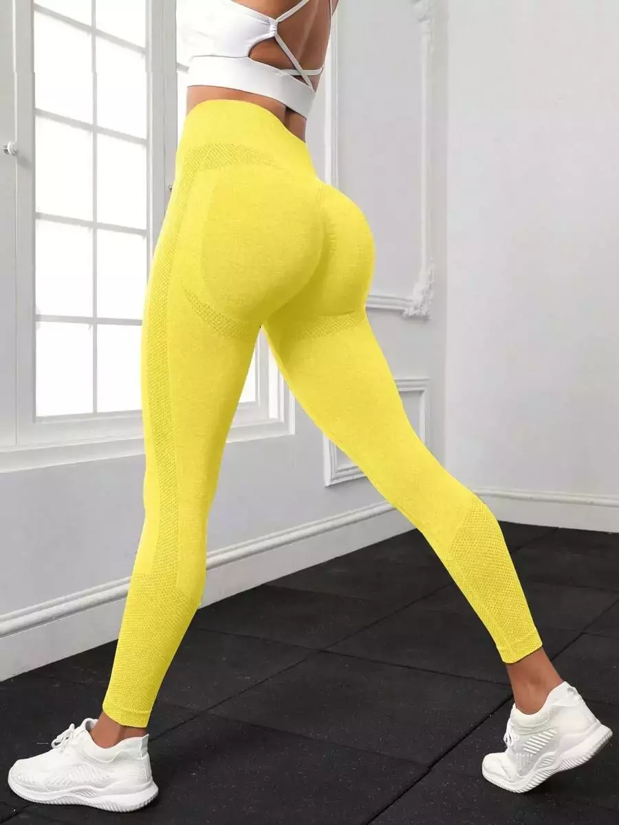 Calza larga deportiva lisa amarilla - Alexsandra Store
