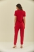 Scrub Feminino Vermelho Melancia - Fabiana - Scrubs e Pijamas cirúrgicos | Moda Scrubs