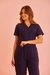 Scrub Feminino Marinho - Jamile - Scrubs e Pijamas cirúrgicos | Moda Scrubs